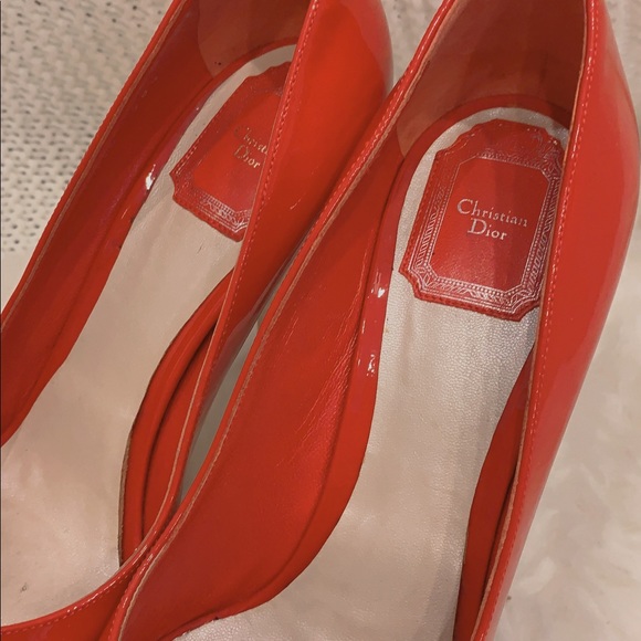Dior Peep Toe Patent Heels - Picture 3 of 8